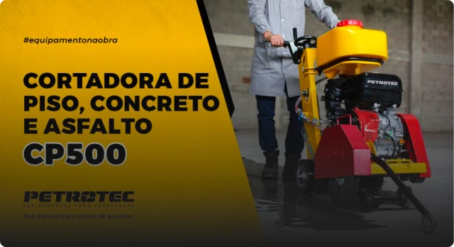 CP-500 Petrotec – Potência e Precisão para Cortes Profundos em Concreto e Asfalto!