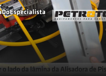 Como trocar o lado das Lâminas da Alisadora de Piso Petrotec
