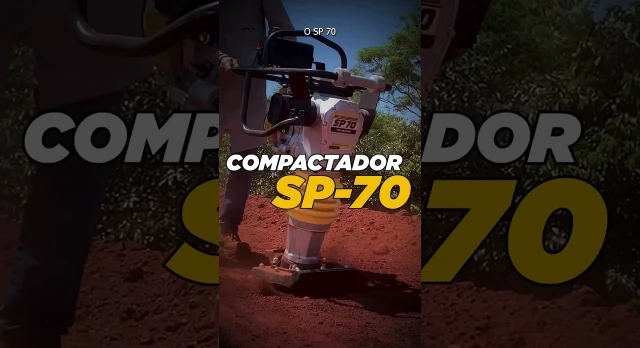 O equipamento que toda obras da constru&ccedil;&atilde;o civil precisa! O novo Compactador de Solo SP-70
