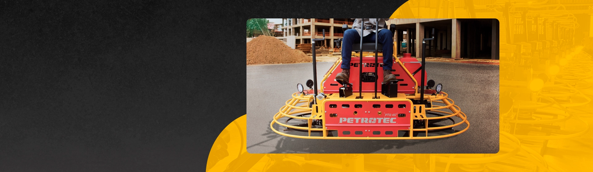 Alisadoras de Concreto e Piso Dirigíveis Duplas